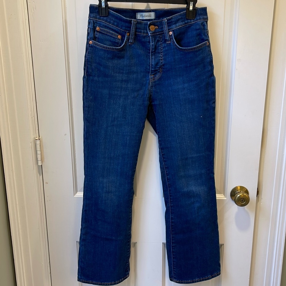 Madewell jeans: mid-rise kick out